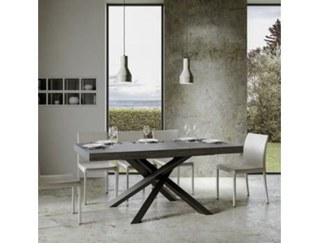 Mesa de Refeição ITAMOBY Volantis (90x180/440 - Painéis em Melamina - Cimento)