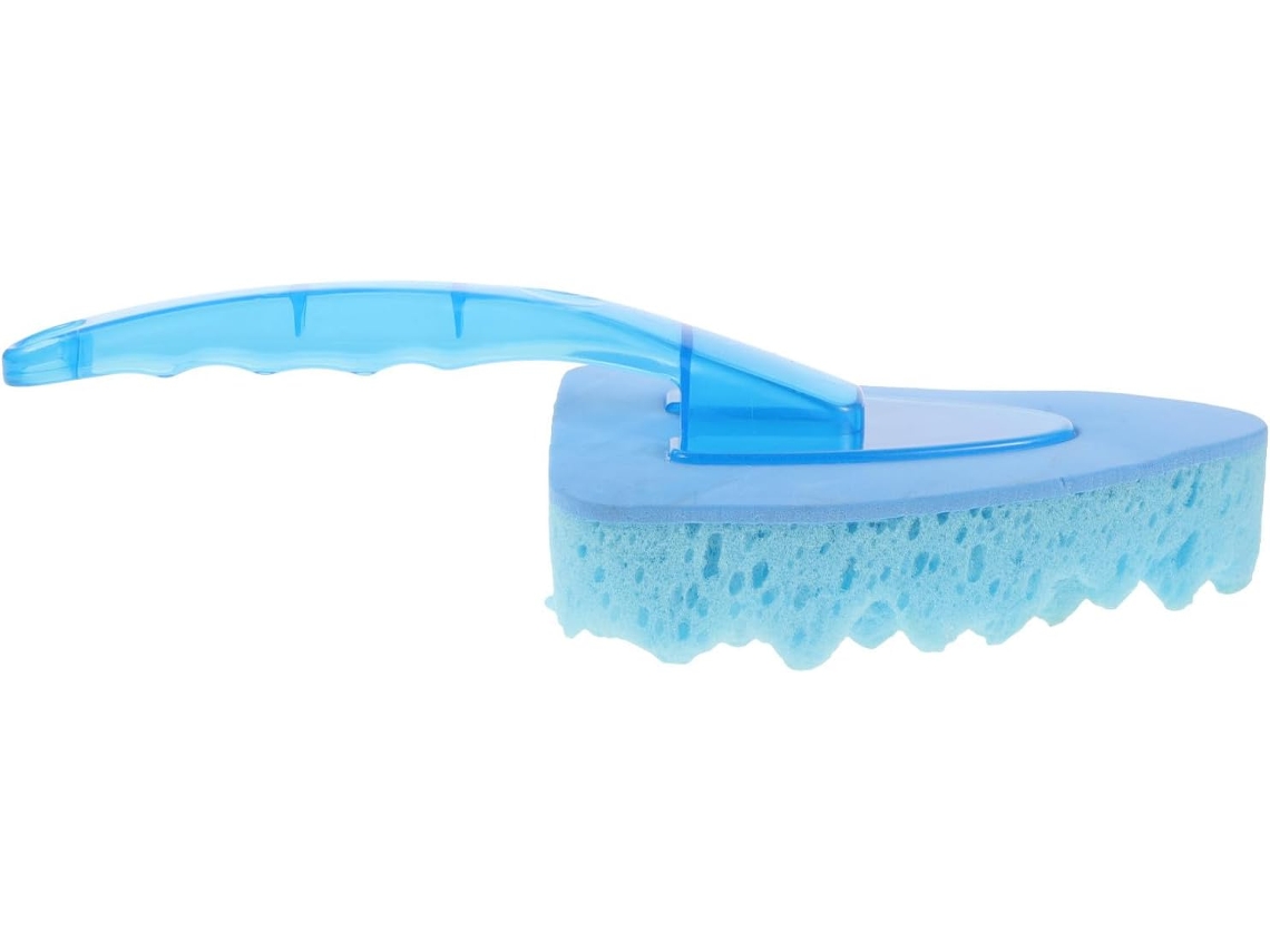 Esponja De Lavagem Triangular Azul Com Cabo Confortável Para Limpeza De Carros.
