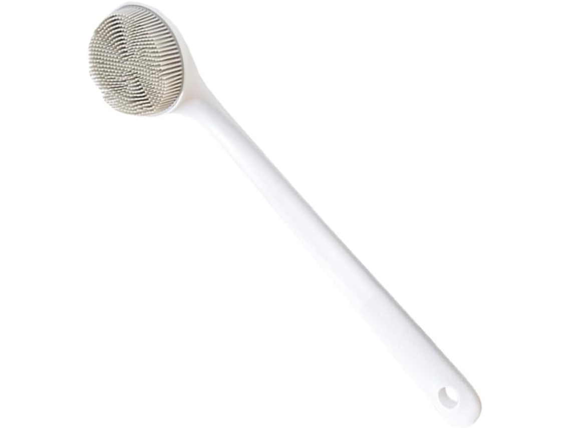 Lurelia Escova De Silicone Para Costas E Corpo, Silicone Macio, Cabo Longo E Pega Ergonómica, Rotina Spa