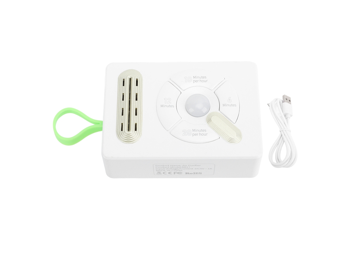 Purificador de Ar Portátil Mini LAXISCREED para Viagem e Cozinha, Cor Branca, Versão por Indução
