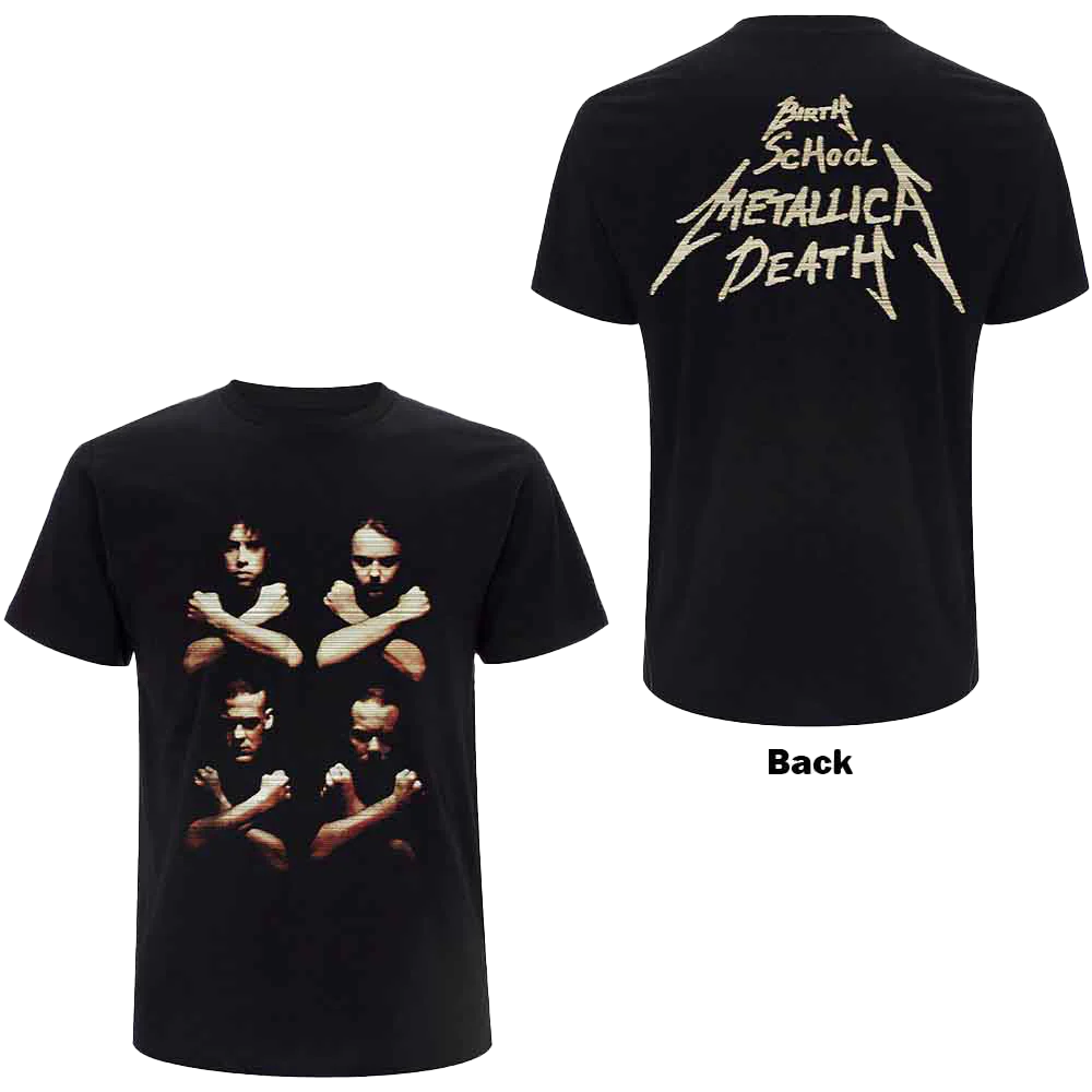 Metallica Vintage 1992 Birth School Death Double Sided T-shirt Unisex Rockinstone Size:s