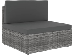 Middle Sofa, Middle Sofas Vidaxl Cinzeto Rattan / Vime (n/a)