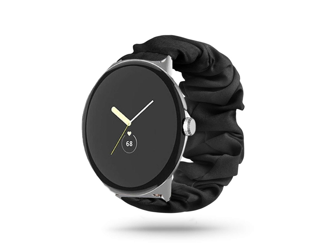 Bracelete Google Pixel Watch Pulseira Scrunchie Preto