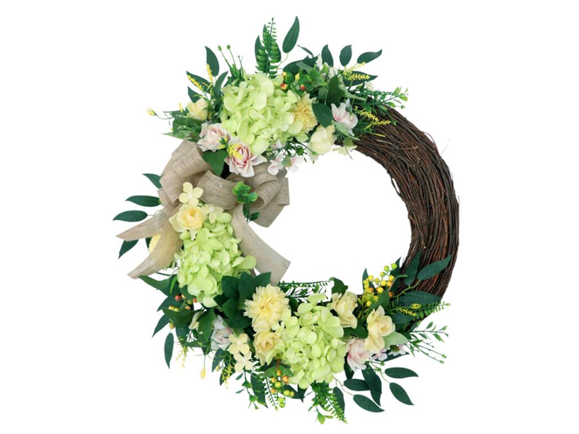 Coroa Hortênsia Simulada Decoração Casamento Estilo Floresta