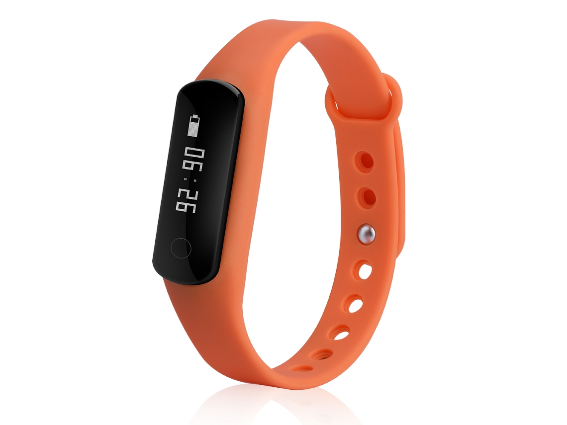 Pulseira inteligente MH80 com monitor de frequência cardíaca, pressão e passos EOOCOO