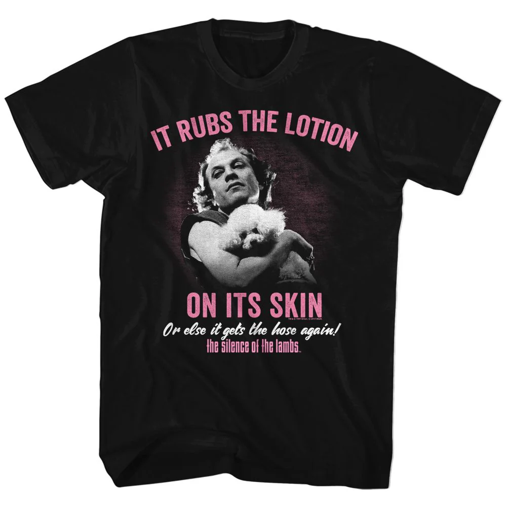 Unisex Adult T-shirt Rockinstone Silence Of The Lambs Movie Lotion Black Sizes