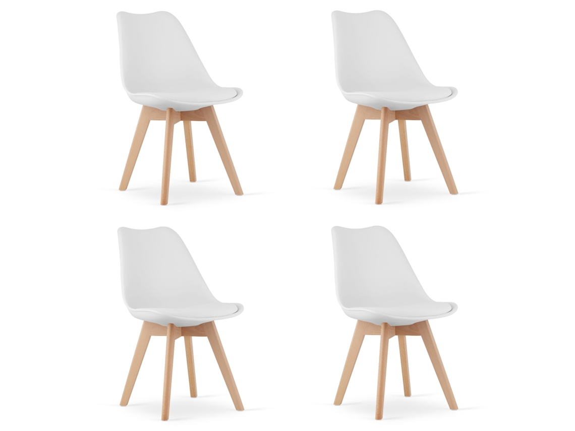 Cadeira Mark Branca X 4 Leobert