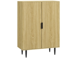 Sapateira com 4 Gavetas Dobráveis Design Compacto Prateleira Aberta 12 a 20 Pares Aço Marrom | S/MARCA