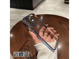 Capa Rígida Para Iphone 17 Pro, Azul Peak, Alta Transparência, Cobertura Total, Com Lente De Vidro Eletrodepositado.