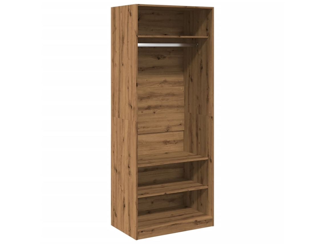 Conjunto 1 Wardrobe, Wardrobes Vidaxl Marrom Madeira Processada (80 X 50 X 200 Cm)