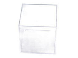 Cofrinho de Acrílico Cubo 12cm para Economia | S/MARCA