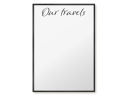 Magnetic Board Our Travels For The Living Room Espelharte (70x100 Cm)