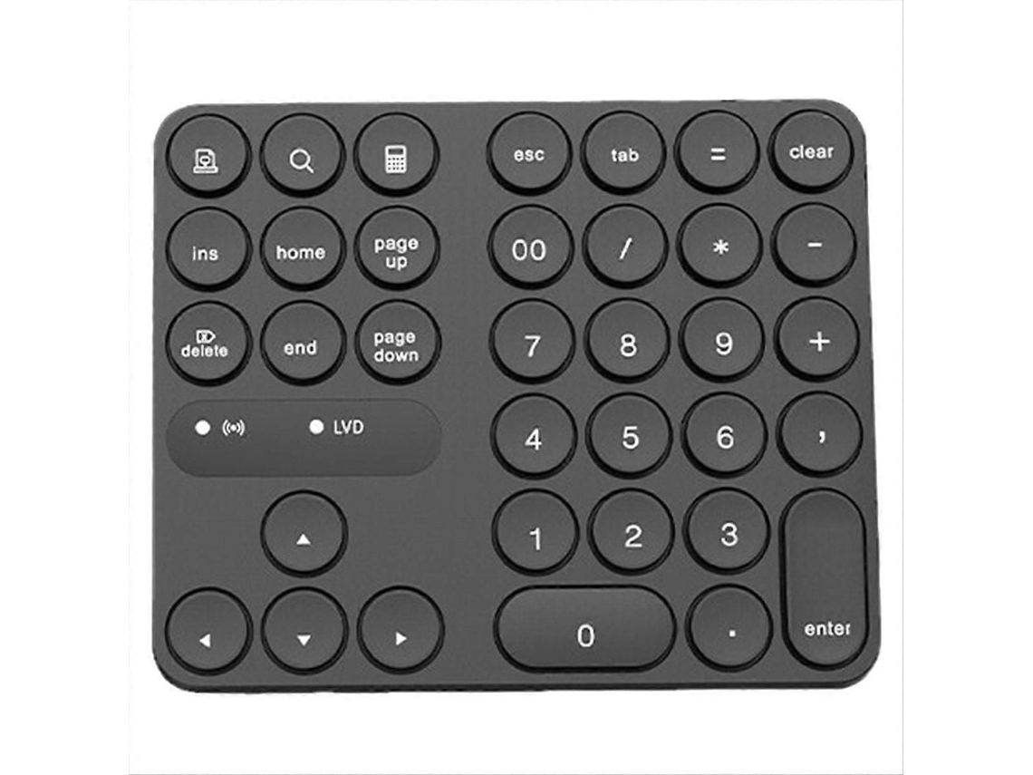 Teclado Numérico Duplo Bluetooth Recarregável TAISHENGDA