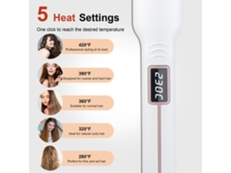 Placa Larga Chapinha De Cabelo Com Temperatura Ajustável Ferro Elétrico Profissional Para Estilo De Cabelo