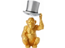 Abajur De Mesa Em Formato Macaco Com Cartola Luminária Para Amantes Macacos Decorativa Divertida E Criativa Quarto