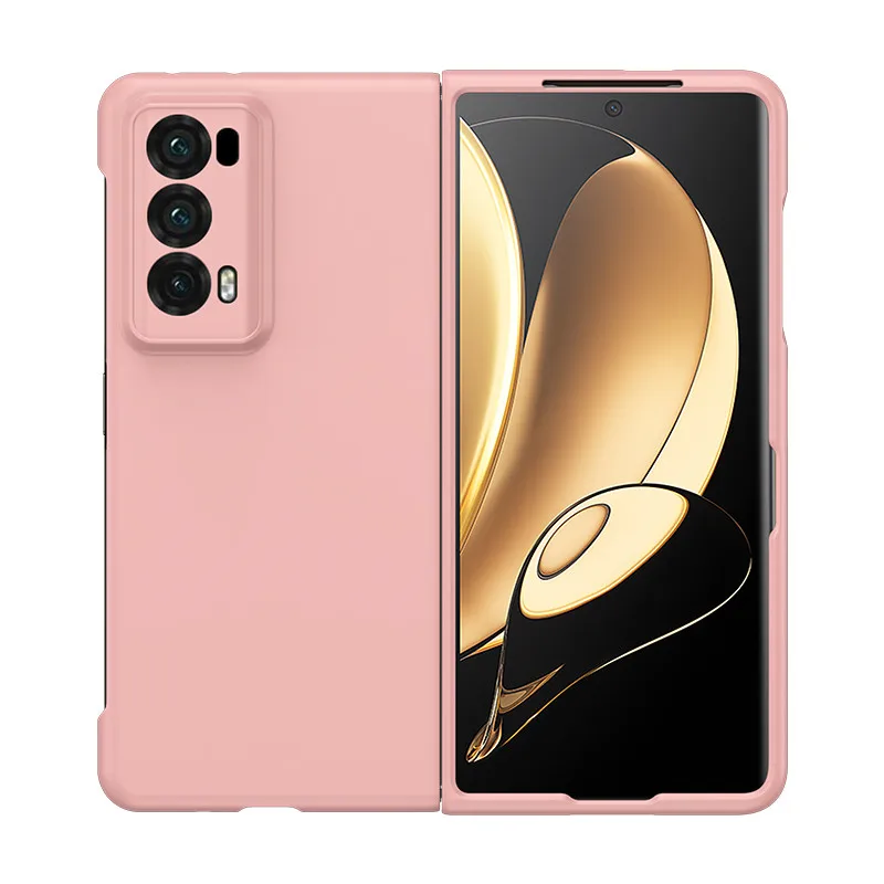 Capa Rígida em Policarbonato Rosa para Telemóvel Honor Magic V2, Cor Sólida, Capa Protetora. MDUG