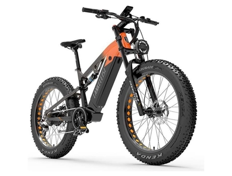 Lankeleisi rv800 plus bicicleta elétrica laranja 750w motor 20ah bateria samsung 26 polegadas pneu gordo bicicleta mtb