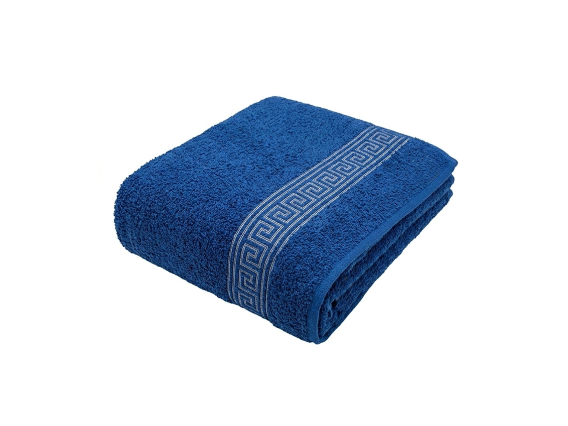 Toalha Piscina Anticloro 100% Algodão 450 G/m² Indanthren - 30 Und 70x140 Azul Real IVEDIN HOME (banheiro, Piscina)