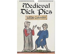 Calendário de Parede Medieval Genérico com Imagens Medievais para 2026 BRILVIBERA (com Caixa de Embalagem)