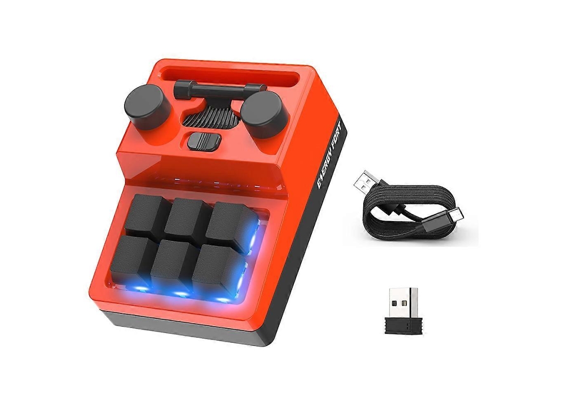 Teclado Com Botão De Programação De Macro Personalizado, 6 Teclas, Macropad, Copiar E Colar, Teclado Rgb Ly Ebike