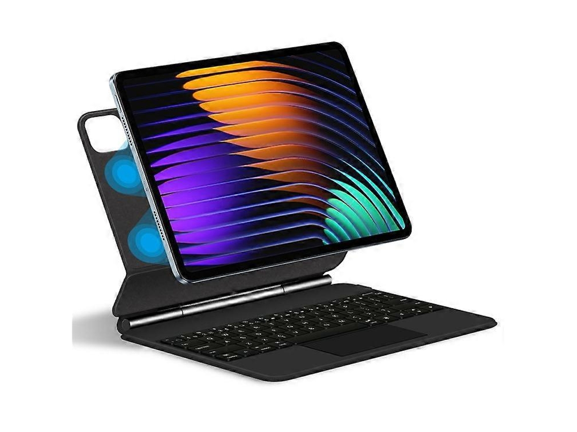 Compatível Com Xiaomi Pad 7: Teclado Bluetooth Magnético Flutuante + Capa De Couro Para Tablet