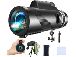 Telescópio Monocular Hd 80x100 Com Prisma Bak4, Suporte Para Celular E Tripé, Ideal Para Observação De Pássaros, Astronomia, Viagens E Caminhadas