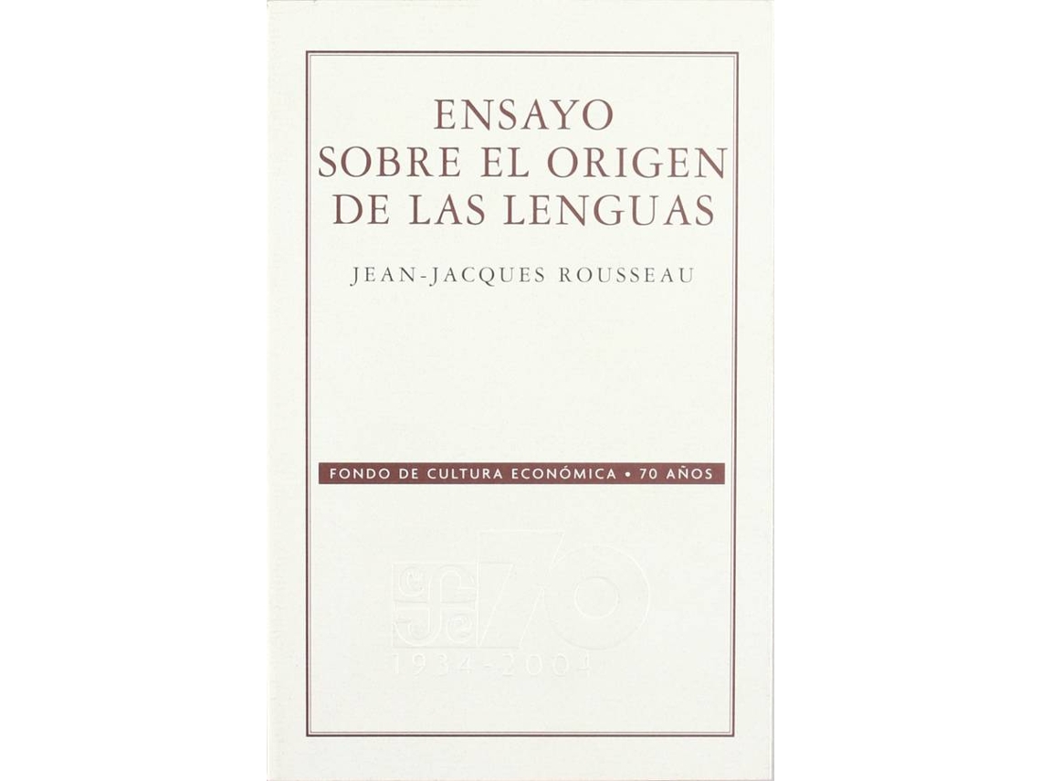 El Origen De Las Lenguas Jj Rousseau