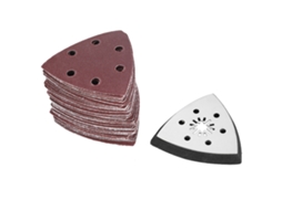 Conjunto De 61 Lixas Triangulares De 90 Mm Com 6 Furos Para Polidora Oscilante Multifuncional Aquaforge