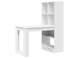 Conjunto 1 Secretária De Escrita Vidaxl Branco Derivados De Madeira (122 X 67 X 145 Cm)