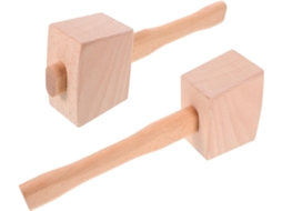Topbathy Martelo de Gelo Manual Alipis em Madeira Maciça Faia, Conjunto 2 Unidades, Ergonômico Carpinteiro