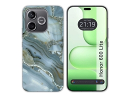 Capa Tumundosmartphone De Silicone Para Honor 600 Lite 5g Estampa De Mármore 09 Desenhos