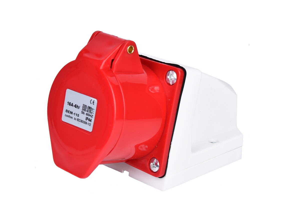 Conector De Tomada Industrial Bem-115 16a Ip44