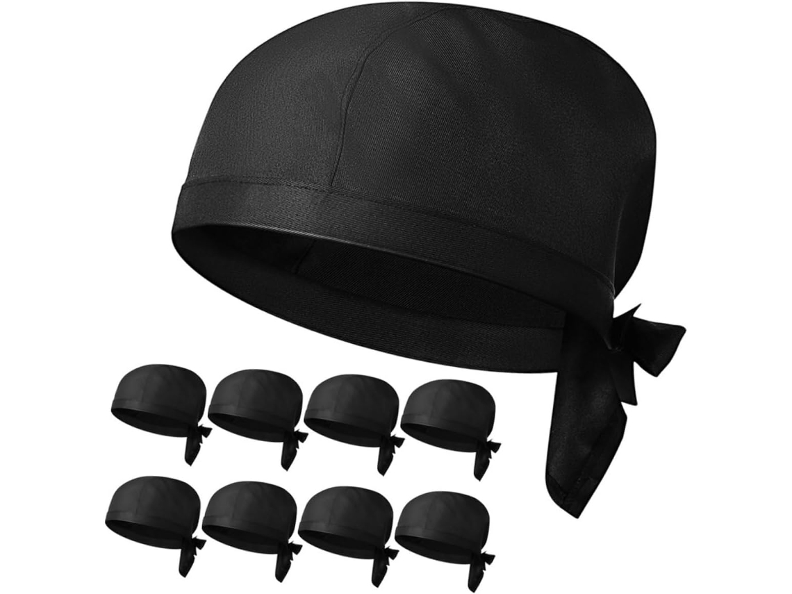 Conjunto De 9 Toucas De Cozinha Unissex, Em Tecido Respirável, Ideais Para Cozinheiros De Restaurantes.