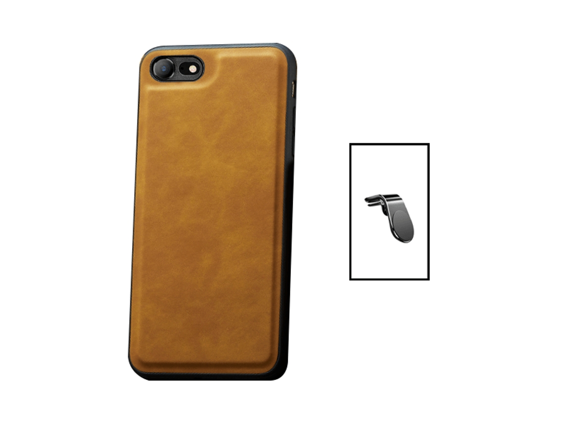 Capa para iPhone 7 GIFT4ME Pele Magnética Castanho