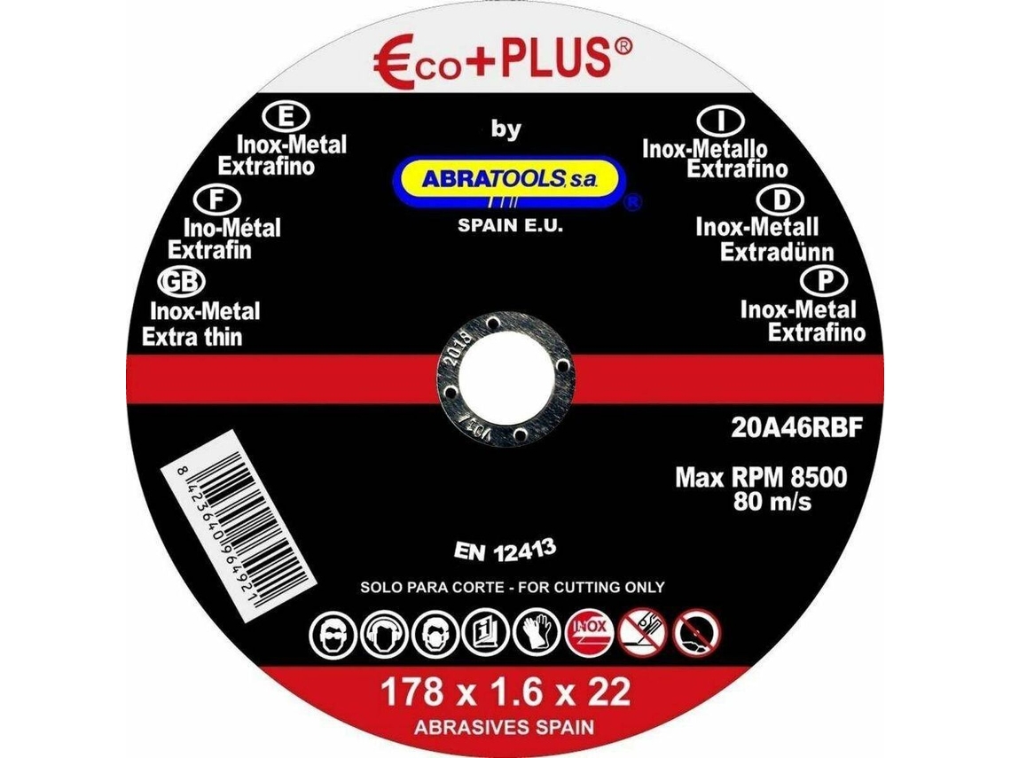 Disco de Corte Abratools 178 X 1,6 X 22 Mm