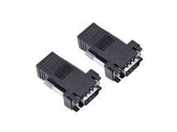 10 Peças Adaptador Extensor Vga Para Rj45 Cat5e Cat6 Conector De Cabo Ethernet Macho Slowmoose