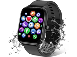Smartwatch T45S Bluetooth Fitness Tracker Frequência Cardíaca/Som Preto GODTVAGT