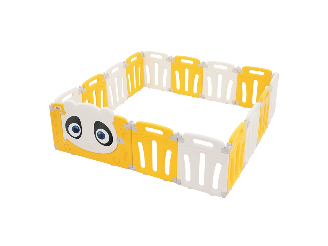 Parque Panda Bebê Portão, Portão Dobrável Para Gatinhar, 160x160 Cm Joyz