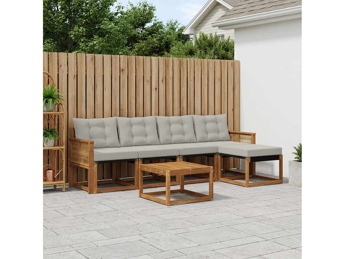 Vidaxl Conjunto De Sofás Para Exterior 6 Unid.