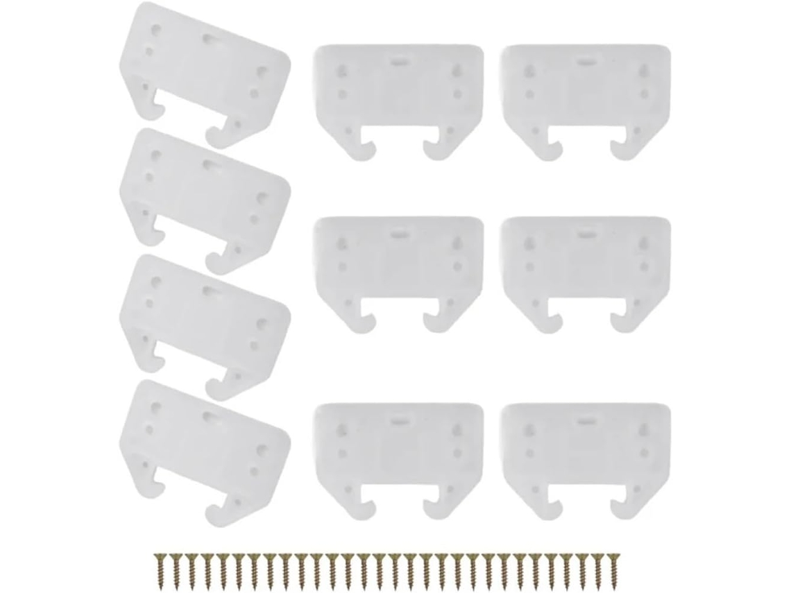 Conjunto De 100 Corrediças Plásticas Para Gavetas E Armários