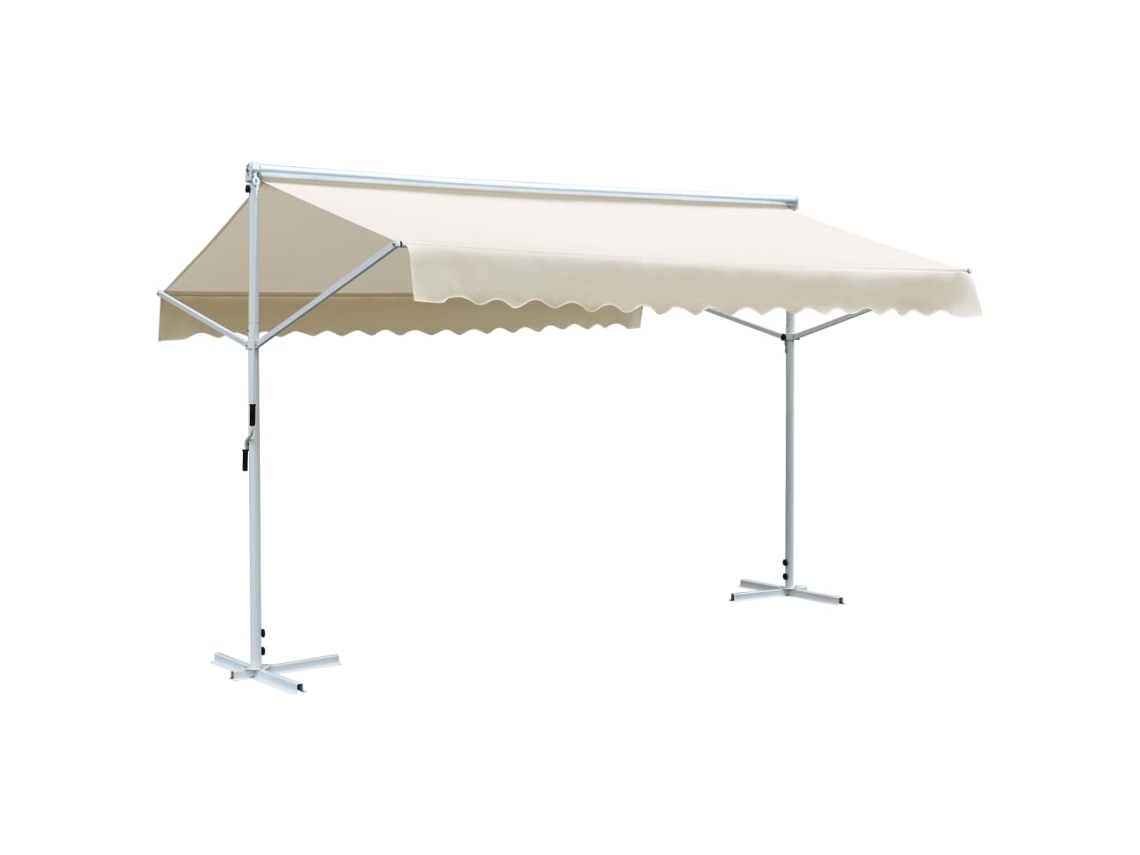 vidaXL Toldo de pé 4x3 m creme