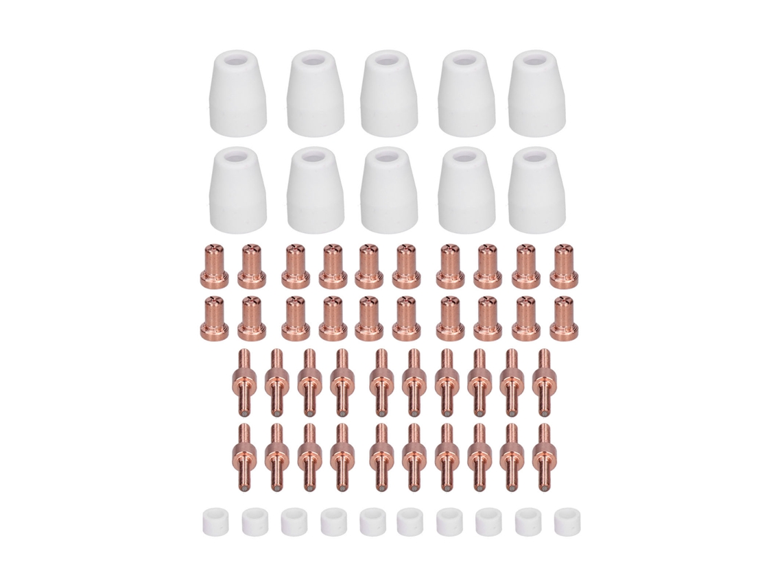 Kit De Consumíveis Para Tocha De Corte A Plasma: Eléctrodo, Ponta E Bocal Pt‑3160pcs