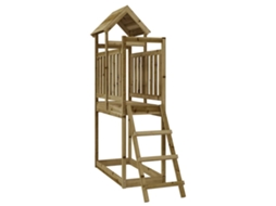 Vidaxl Conjunto De Brincar P/ Exterior 53x110x214 Cm Pinho Impregnado