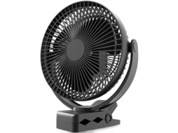 Ventilador Clip Nova Line, 10000mah, Usb, 4 Velocidades, 20cm