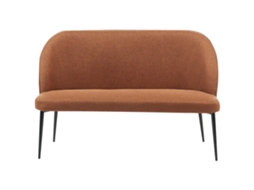 Sofá de 2 lugares BELIANI Osby de Poliéster Castanho 130x49x85