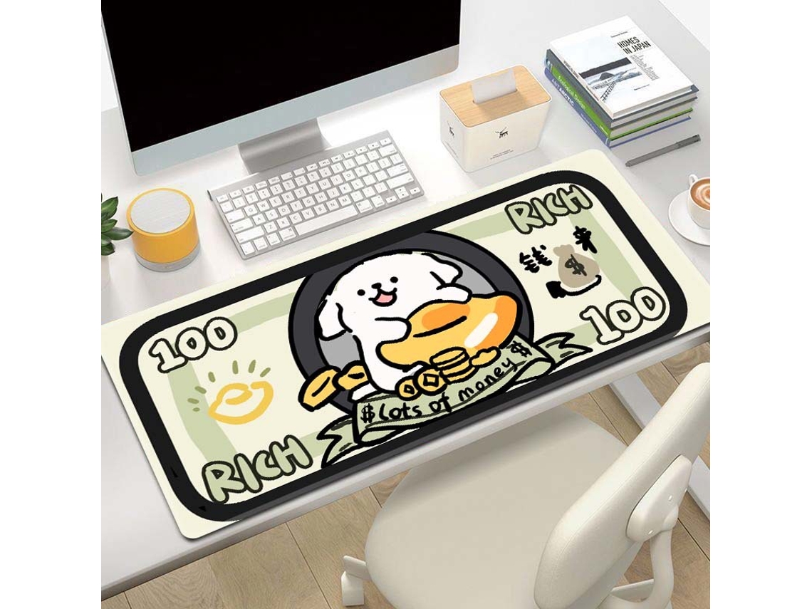 Mouse pad grande em formato de cachorrinho, teclado grande, expansível, borda espessada, atacado, criativo, grande, mesa, YWP