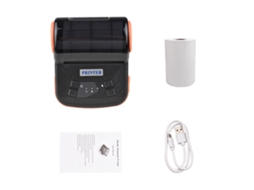 Impressora térmica portátil 80mm sem fio bt mpt 3 para android pos restaurante loja retail laranja