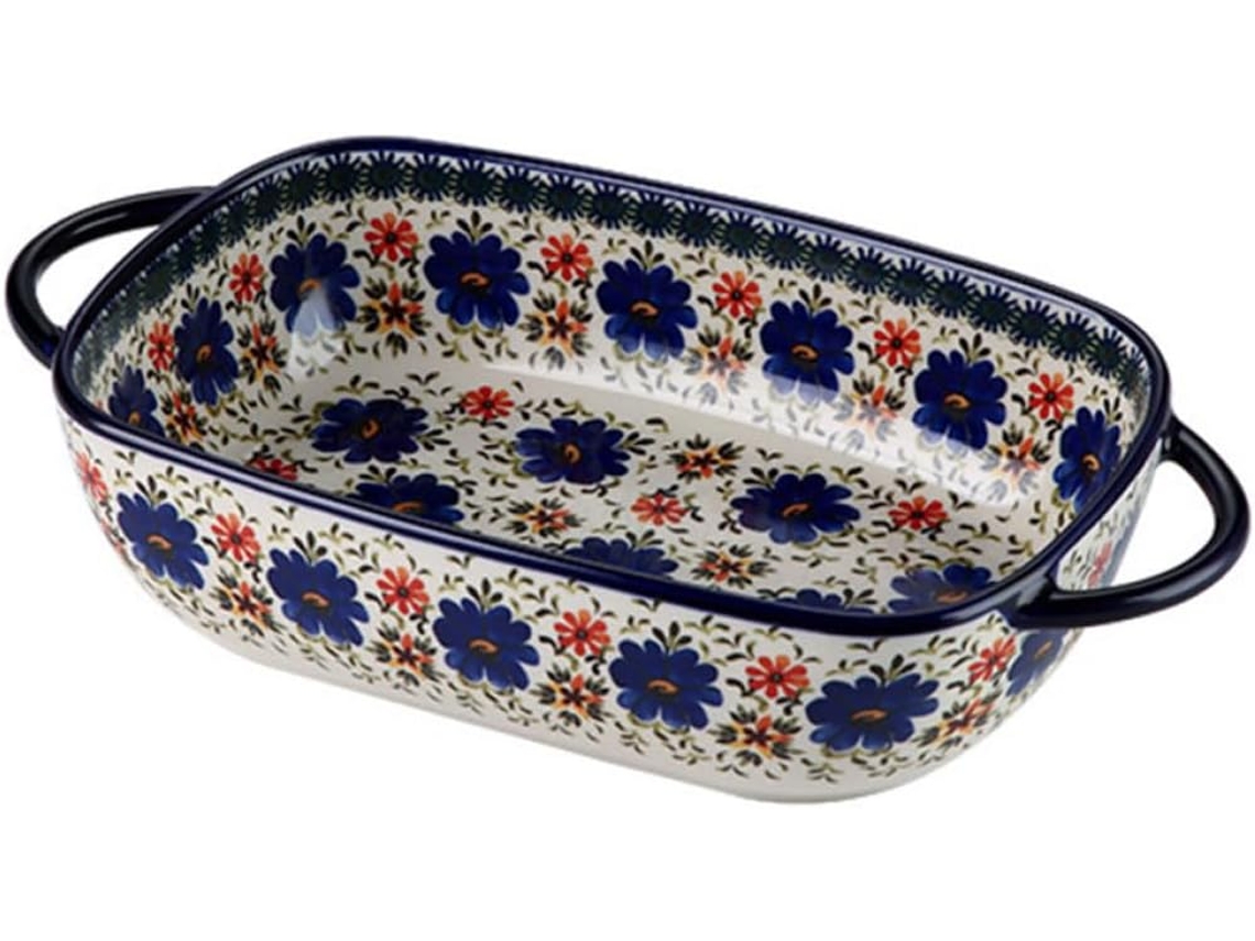 Assadeira De Cerâmica Com Alça Dupla, Elegante E Segura, Ideal Para Assar E Cozinhar
