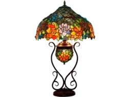 Luminária De Leitura Antiga Sykia, Estilo Ocidental, Com 43cm 17 Polegadas, Em Vidro Decorativo Com Formato De Borboleta