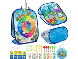 Jogo De Arremesso Saco Para Crianças, Kit Jogo Dobrável 5 Em 1, Tabuleiro, Brinquedo Jardim E Praia, Ideal Jogos Ambientes Intern -aquaforge